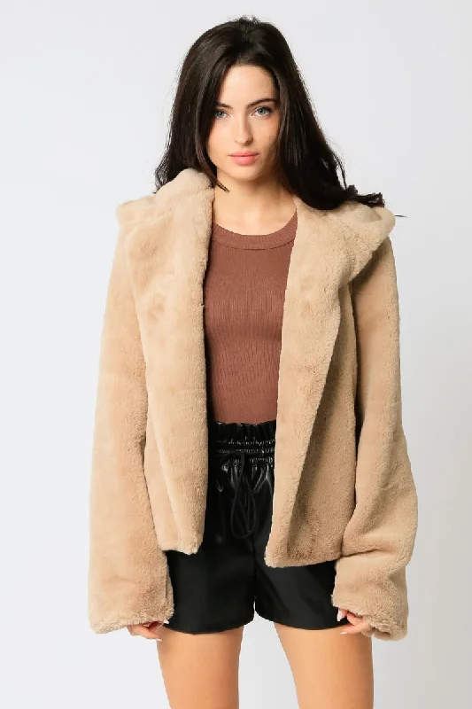 Gorgeous Flow Feeling Faux Fur Jacket