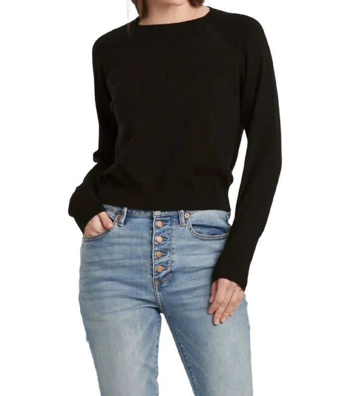 Elegant Feminine Style Maritza Sweater In Black