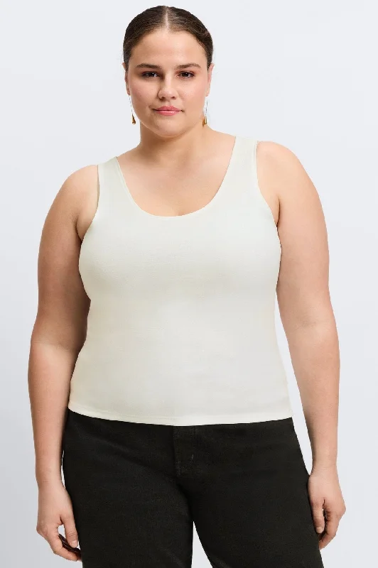 Leisure Time Georgia Plus Knit Crepe Tank