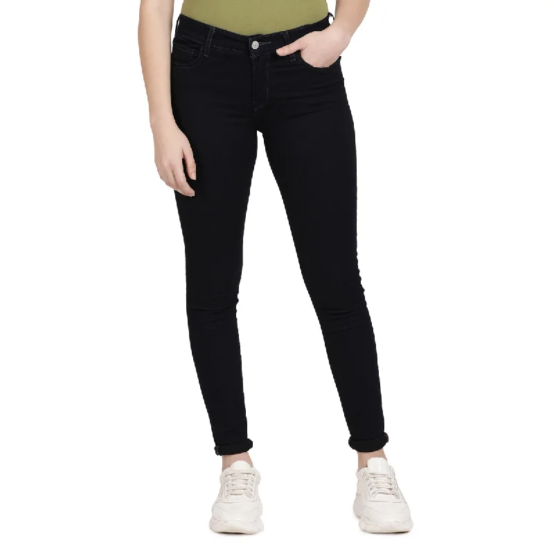 Simple Fashion Women's Mid Rise 710 Super Skinny Jeans