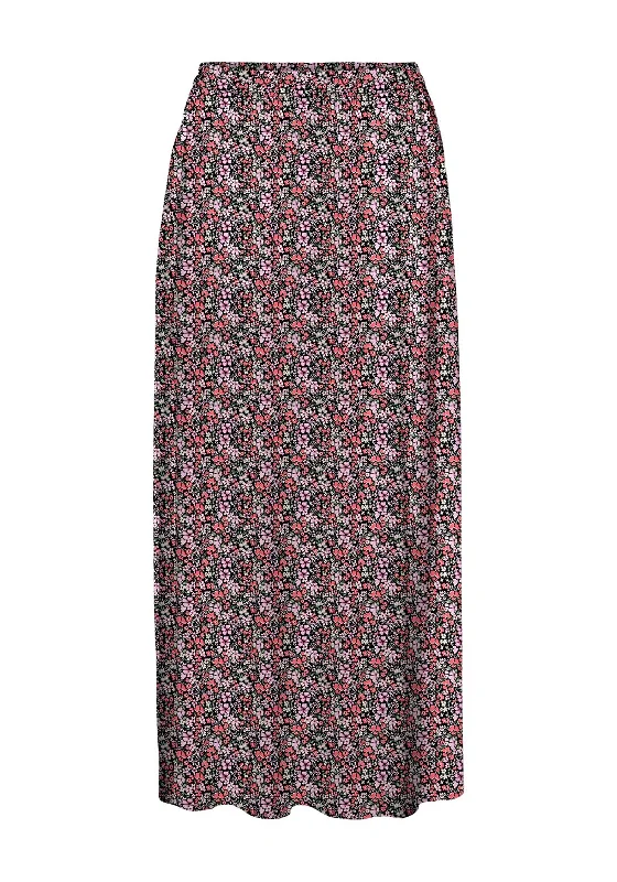 Romantic Floral Design Vero Moda Ditsy Floral Maxi Skirt, Georgia Peach