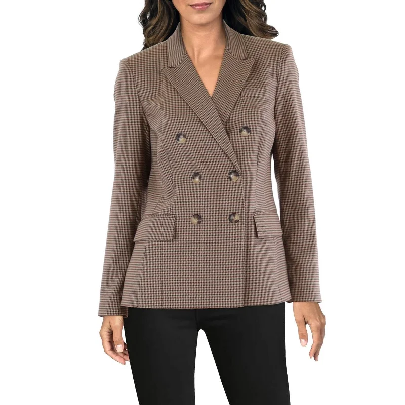 Rock Zipper Style Womens Office Work Double-Breasted Blazer