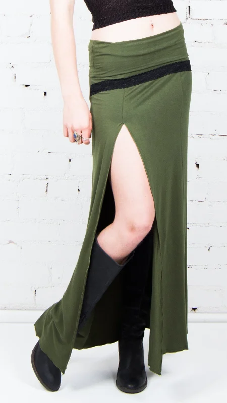 Elegant Feminine Style Madame Maxi Skirt