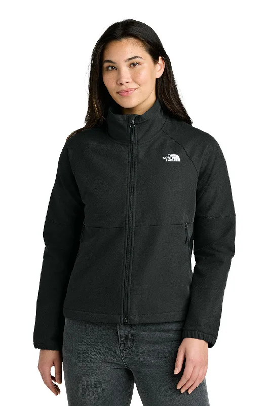 Elegant And Unique Design The North Face Womens Barr Lake Soft Shell Full Zip Jacket - Heather Black - New