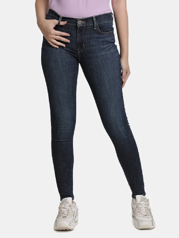 Simple Fresh Feeling Women's Mid Rise 710 Super Skinny Jeans