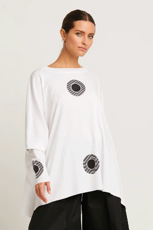 Elegant Long Skirt Style Planet Spotlight Tee