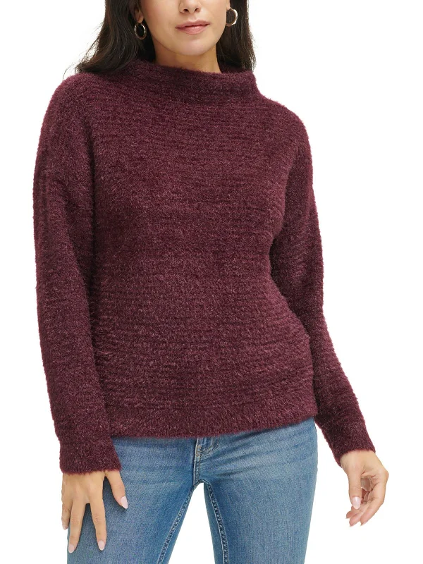 Casual Summer Style Womens Cozy Funnel Neck Pullover Sweater