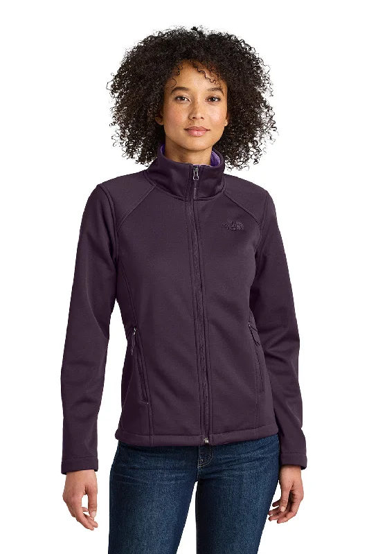 Sports Tops The North Face Womens Ridgewall Wind & Water Resistant Soft Shell Full Zip Jacket - Blackberry Wine Puprle - New