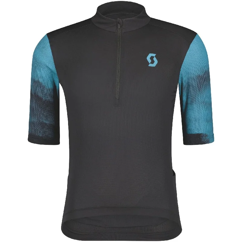 Elegant And Luxurious Feeling Scott Gravel 10 Short Sleeve Mens Cycling Jersey - Black