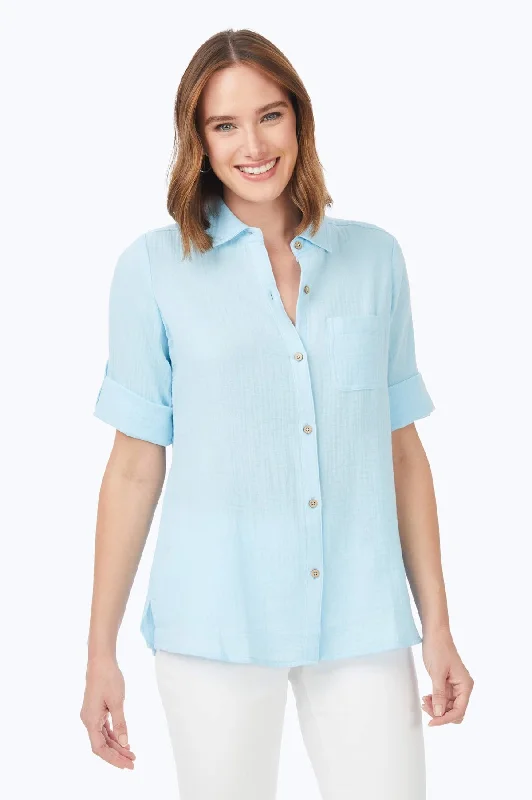 Casual Classic Design Tamara Cotton Gauze Shirt