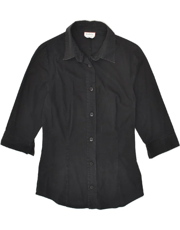 Casual Shopping MAX&CO. Womens Shirt UK 8 Small Black