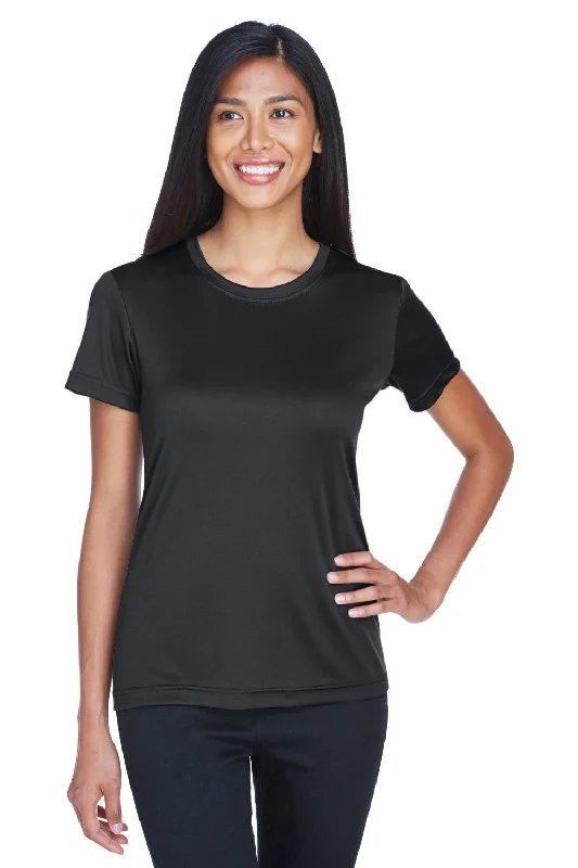 Gorgeous Exquisite Feeling UltraClub Womens Cool & Dry Performance Moisture Wicking Short Sleeve Crewneck T-Shirt - Black