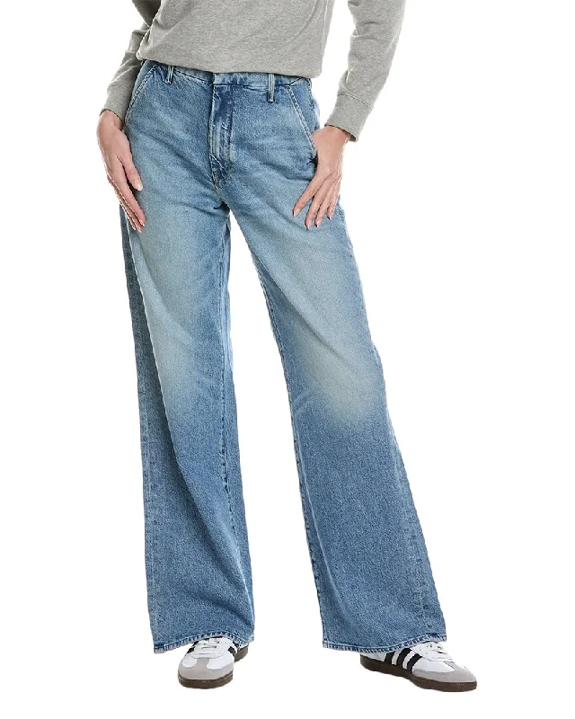 Gorgeous Embroidery MOTHER The Sk8Er Prep Sneak Are We There Yet Wide Leg Jean