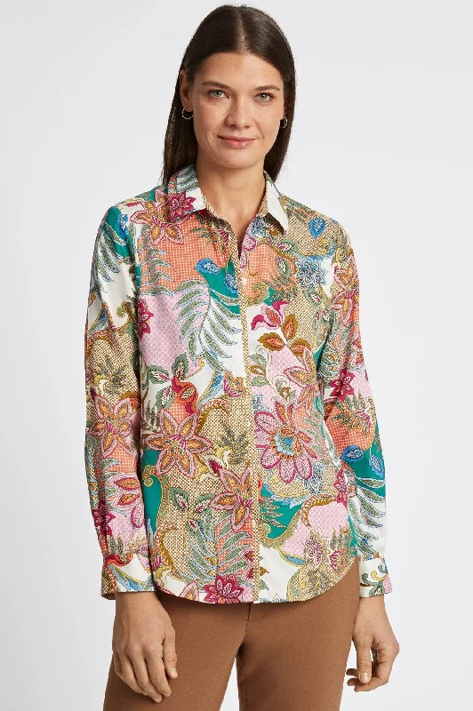 Elegant And Simple Charlie No Iron Jacobean Floral Shirt