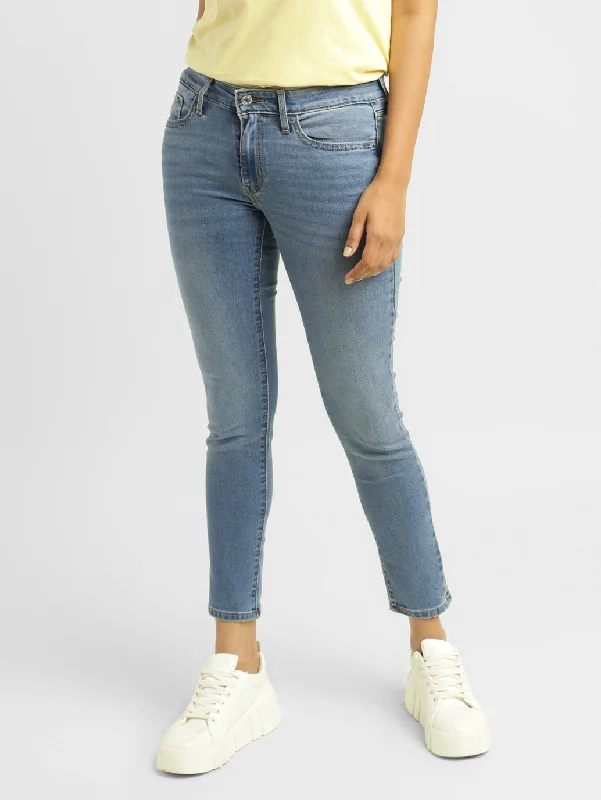 Elegant And Unique Charm Women's Mid Rise 711 Skinny Fit Jeans