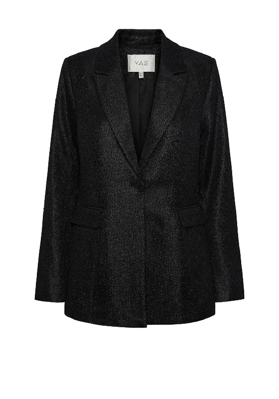 Romantic Pastoral Style Y.A.S Deleya Glitzy Blazer, Black