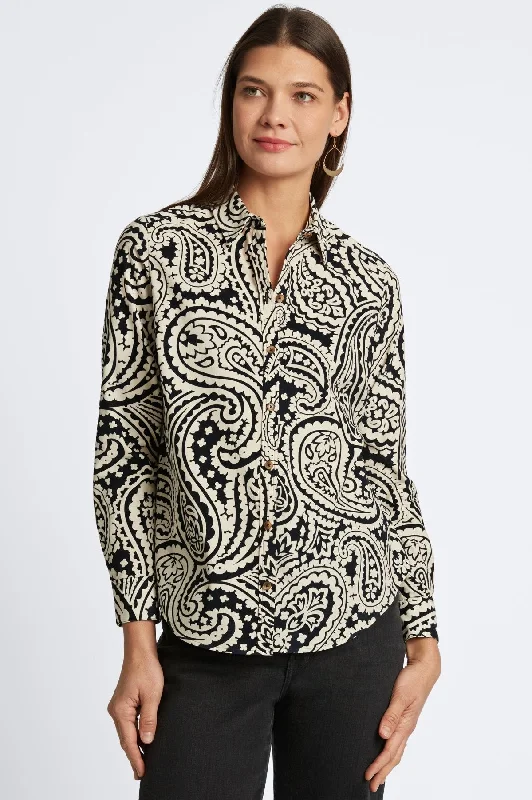 Romantic Wave Skirt Haven Paisley Corduroy Shirt