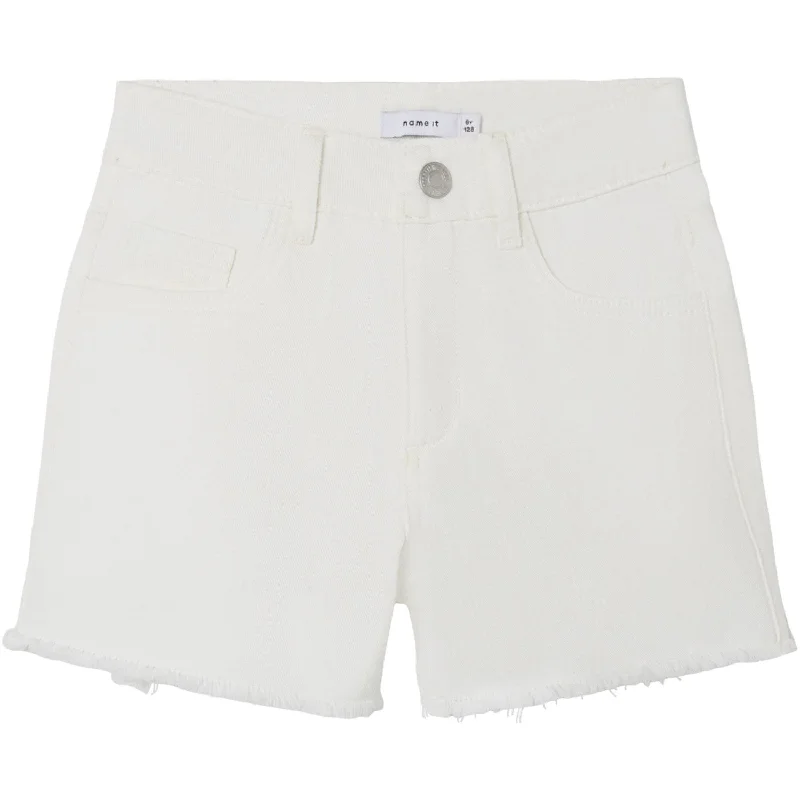 Casual Shopping Name It Bright White Rose Mom Twill Shorts