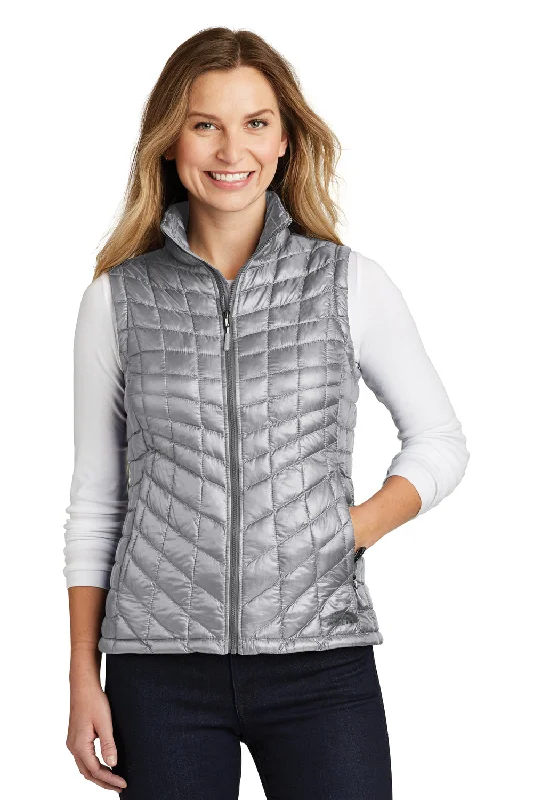 Gorgeous Shining Design The North Face Womens ThermoBall Trekker Water Resistant Full Zip Vest - Mid Grey