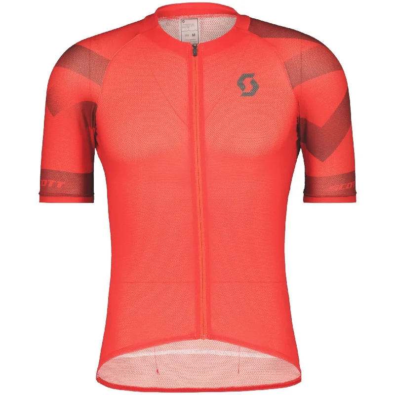 Elegant Interpretation Design Scott RC Premium Climber Short Sleeve Mens Cycling Jersey - Red