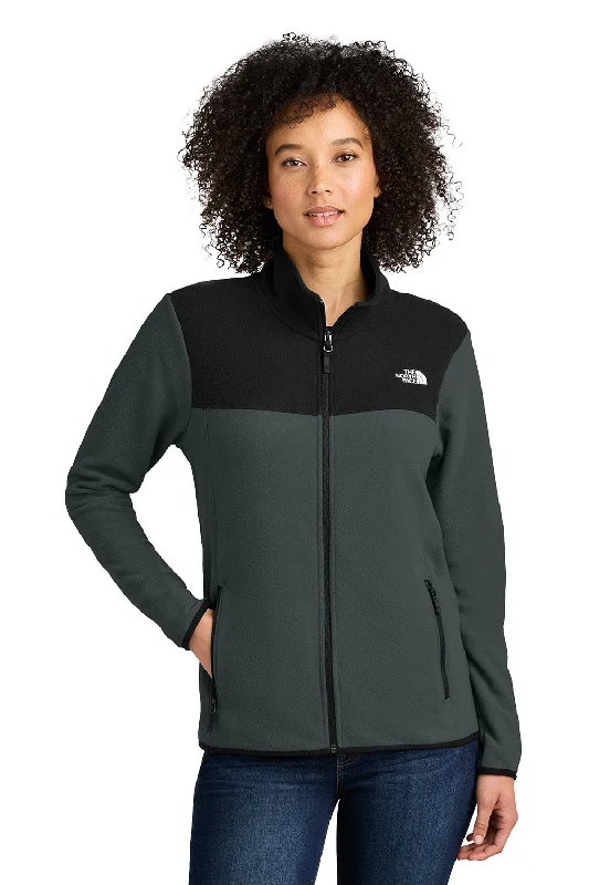 Simple Fashion The North Face Womens Glacier Fleece Full Zip Jacket - Asphalt Grey/Black - New