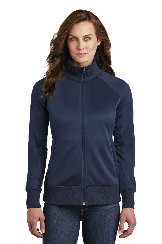 Sports Outdoor Style The North Face Womens Tech Full Zip Fleece Jacket - Urban Navy Blue - Closeout