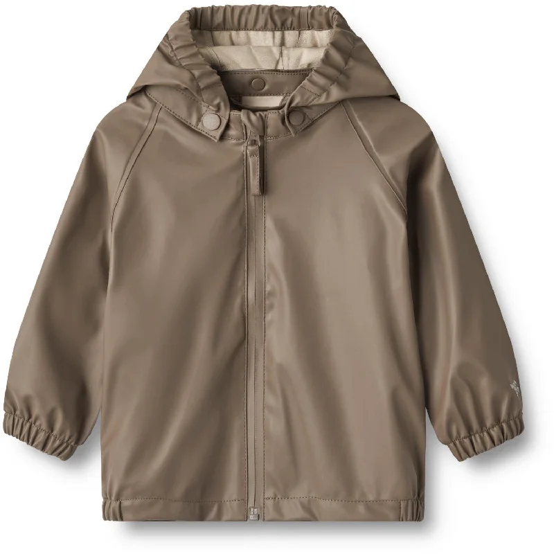 Casual Cartoon Style Wheat Dry Wood Rainwear Chardy Jacket