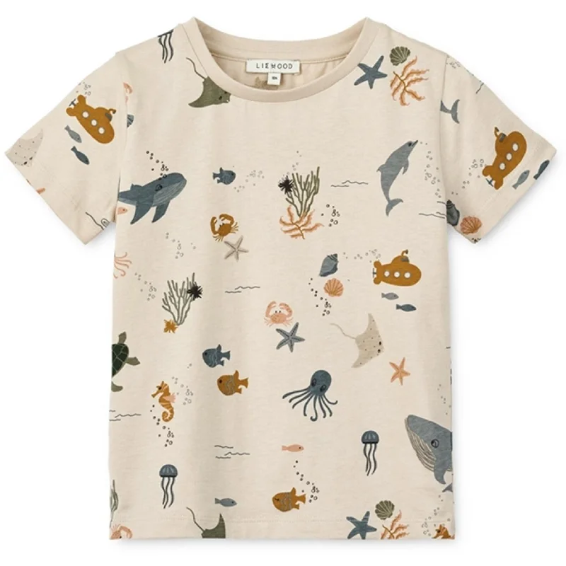 Sports Jumpsuit Liewood Sea Creature/Sandy Apia Printed T-shirt