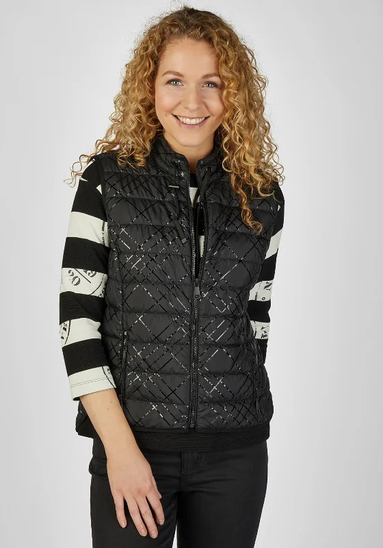 Gorgeous High-End Feeling Rabe Padded Body Warmer, Black