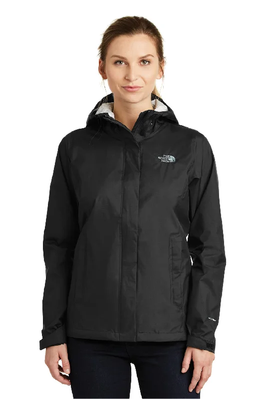 Casual Fit Style The North Face Womens DryVent Windproof & Waterproof Full Zip Hooded Jacket - Black