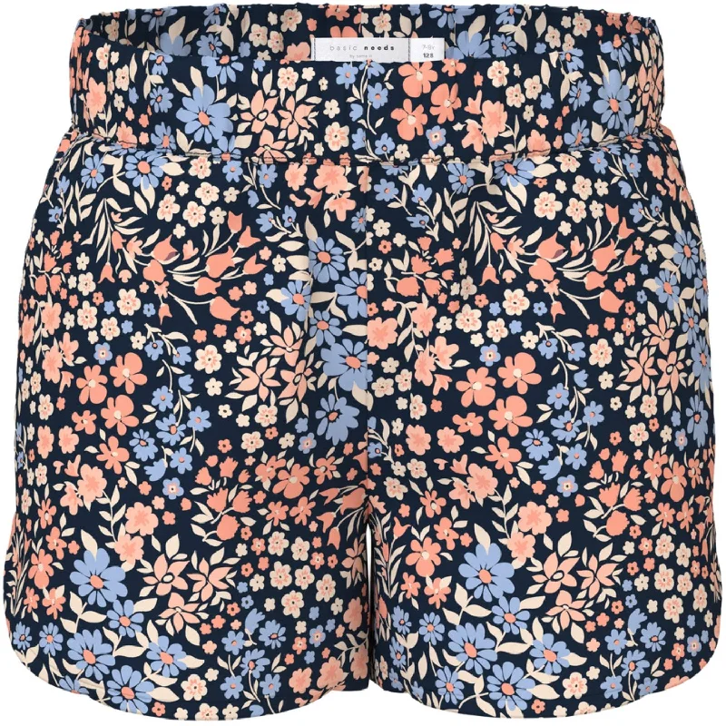 Rock Leather Style Name It Dark Sapphire Flower Power Vinaya Shorts Noos