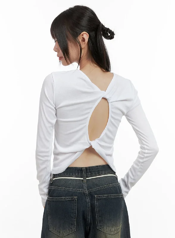 Simple Casual Wear Twist Detail Crop Top CS410