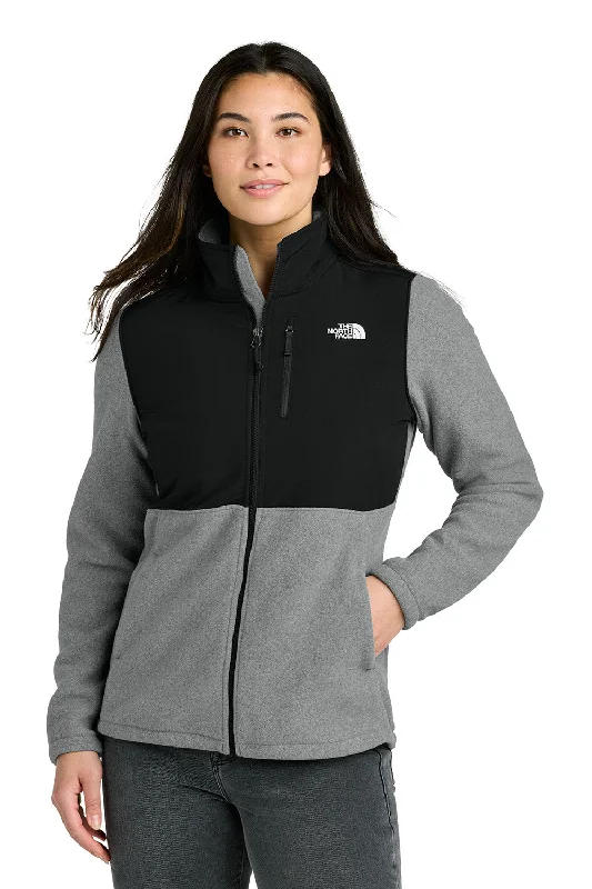 Romantic Princess Skirt The North Face Womens Highest Peak Fleece Full Zip Jacket - Heather Medium Grey/Black - New