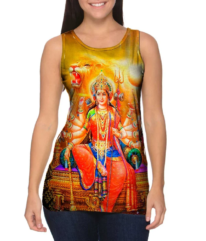 Gorgeous Long Skirt India - "The Great Lion Durga"