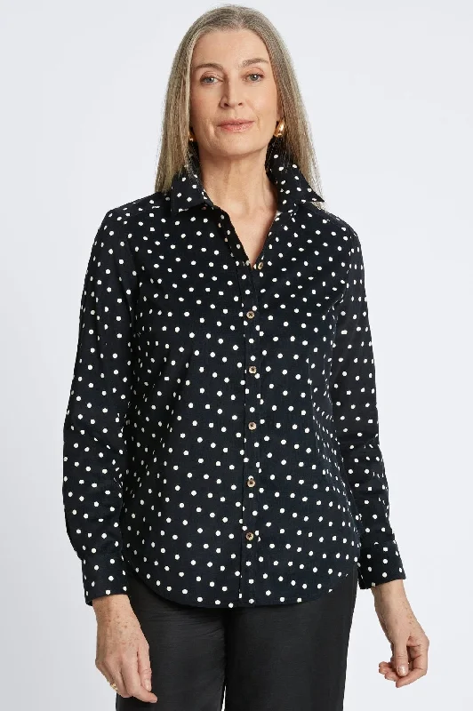 Sports Vitality Style Haven Polka Dot Corduroy Shirt