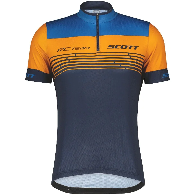 Elegant And Intellectual Style Scott RC Team 20 Short Sleeve Mens Cycling Jersey - Blue