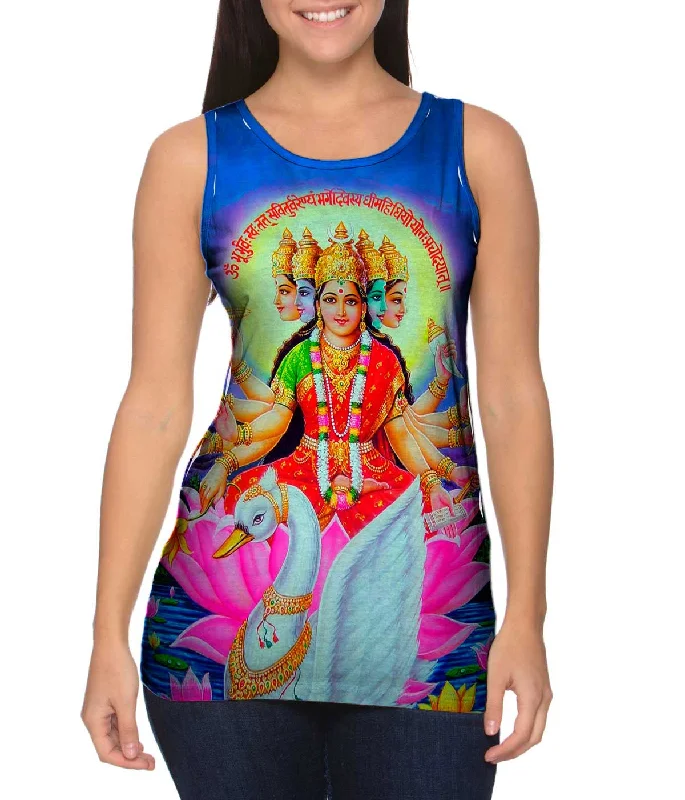 Romantic Off-Shoulder Style India - "Goddess Gayatri Maa"