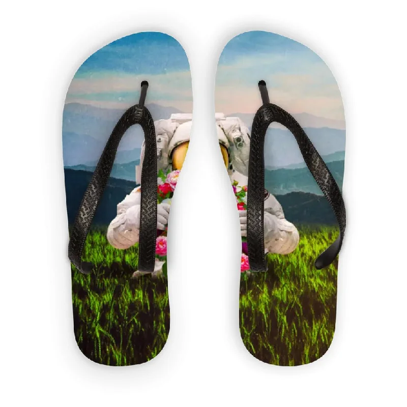 Rock Short Design Adult Flip Flops with Customizable Design - Comfortable & Durable Sandals | Sizes S, M, L | Ideal for Swim Lessons, Weddings, and Events