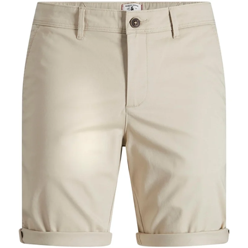 Casual Sports Style Jack & Jones Junior Oxford Tan Bowie Solid Shorts