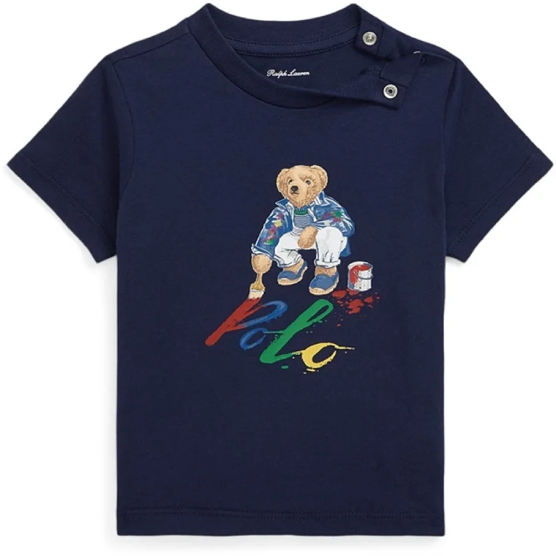 Elegant And Luxurious Feeling Ralph Lauren Baby Bear T-Shirt M. Knap Cr23 Navy