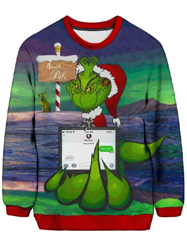 Rock Retro Style Savage Grinch Ugly Sweatshirt