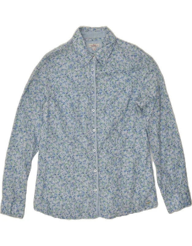 Gorgeous Jewelry Style S.OLIVER Womens Shirt EU 40 Medium Blue Floral