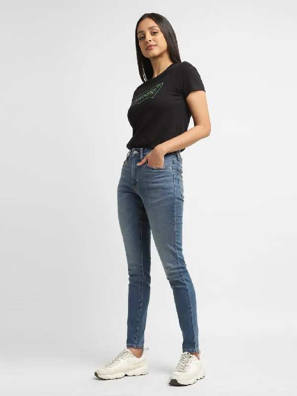 Elegant High Waist Style Women's High Rise 721 Skinny Fit Jeans