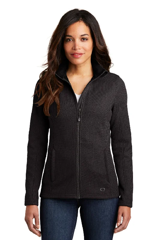 Elegant High Waist Style Ogio Womens Grit Full Zip Fleece Jacket - Blacktop