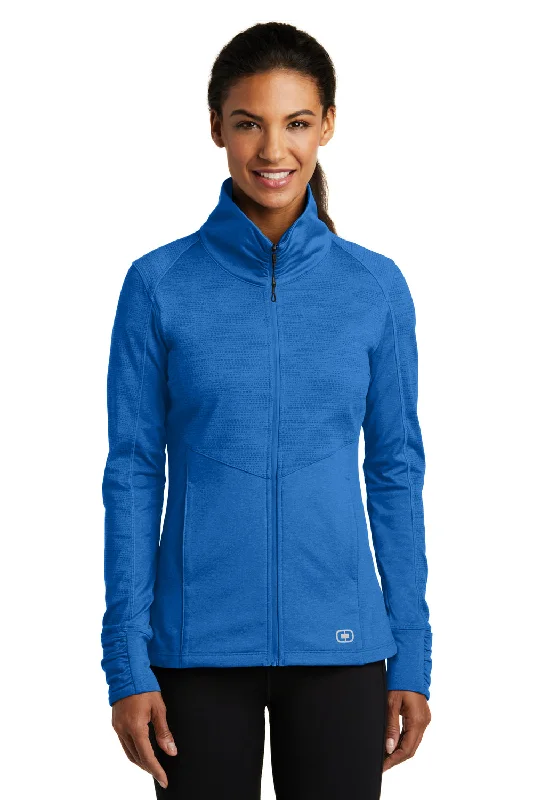 Gorgeous Evening Style Ogio Womens Endurance Sonar Full Zip Jacket - Heather Electric Blue - Closeout