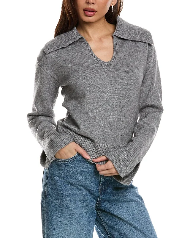 Simple Classic Style Seraphina Johnny Collar Sweater