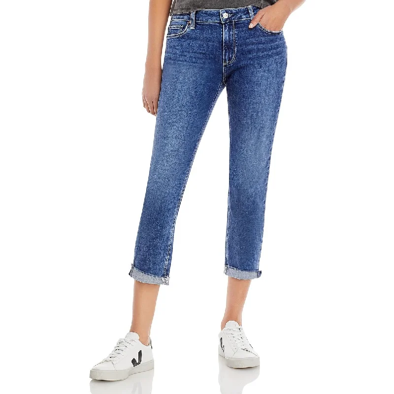 Simple And Color Paige Womens Raw Hem Skinny Boyfriend Jeans