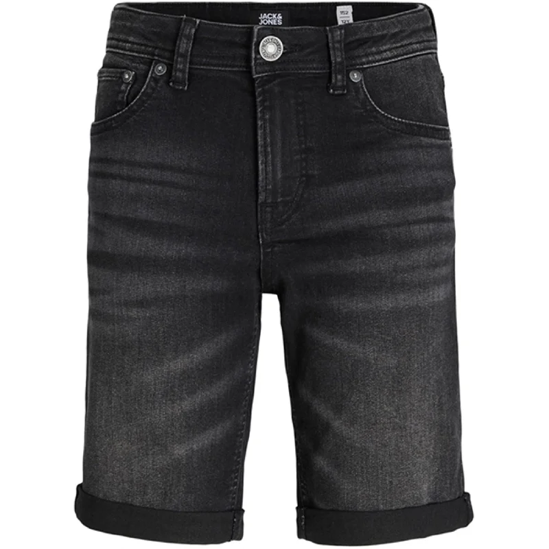 Minimalism Jack & Jones Junior Black Denim Original Rick Shorts 2350