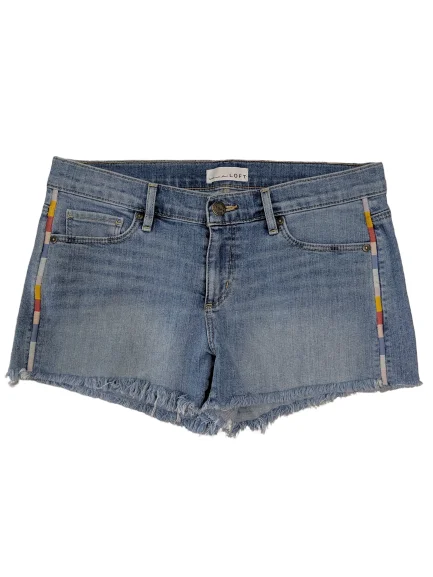 Gorgeous High-End Feeling [M] Loft Embroidered Denim Shorts