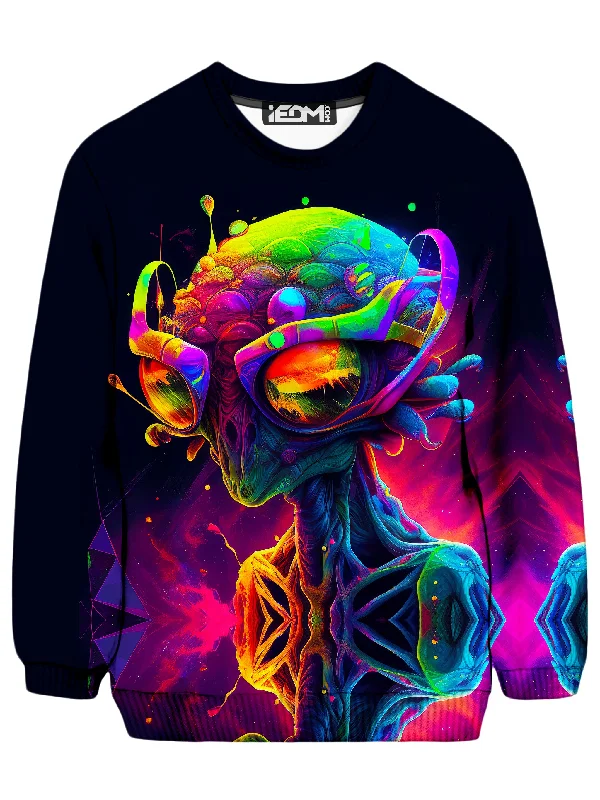 Simple Fresh Feeling Psychedelic Alien Sweatshirt